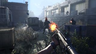 A screenshot showing combat in Dying Light: The Beast.