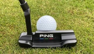 Ping PLD Anser Putter and its stunning blade design sat behind the ball on the green