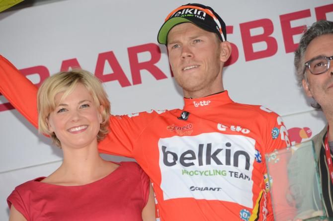 Lars Boom (Belkin) on the podium