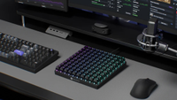 the Keychron C100 8K 100-key macro pad on a desk