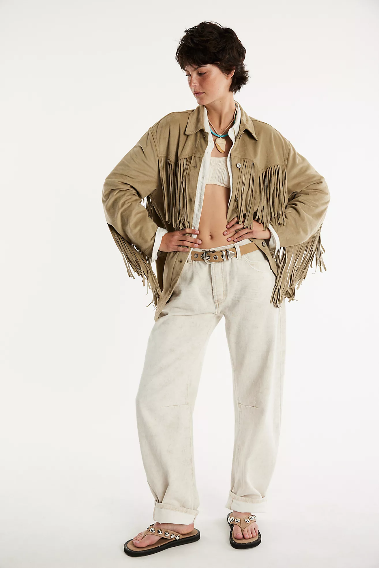 We the Free Fringe Out Vegan Suede Jacket