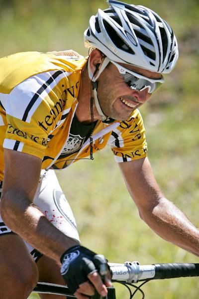 Francisco Mancebo (Rock Racing) giving it his all on the climb.