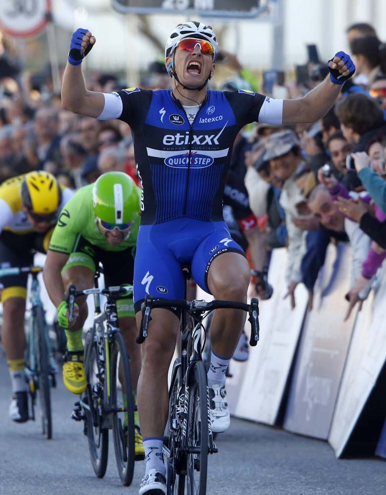 Marcel Kittel (Etixx-QuickStep) celebrates another win