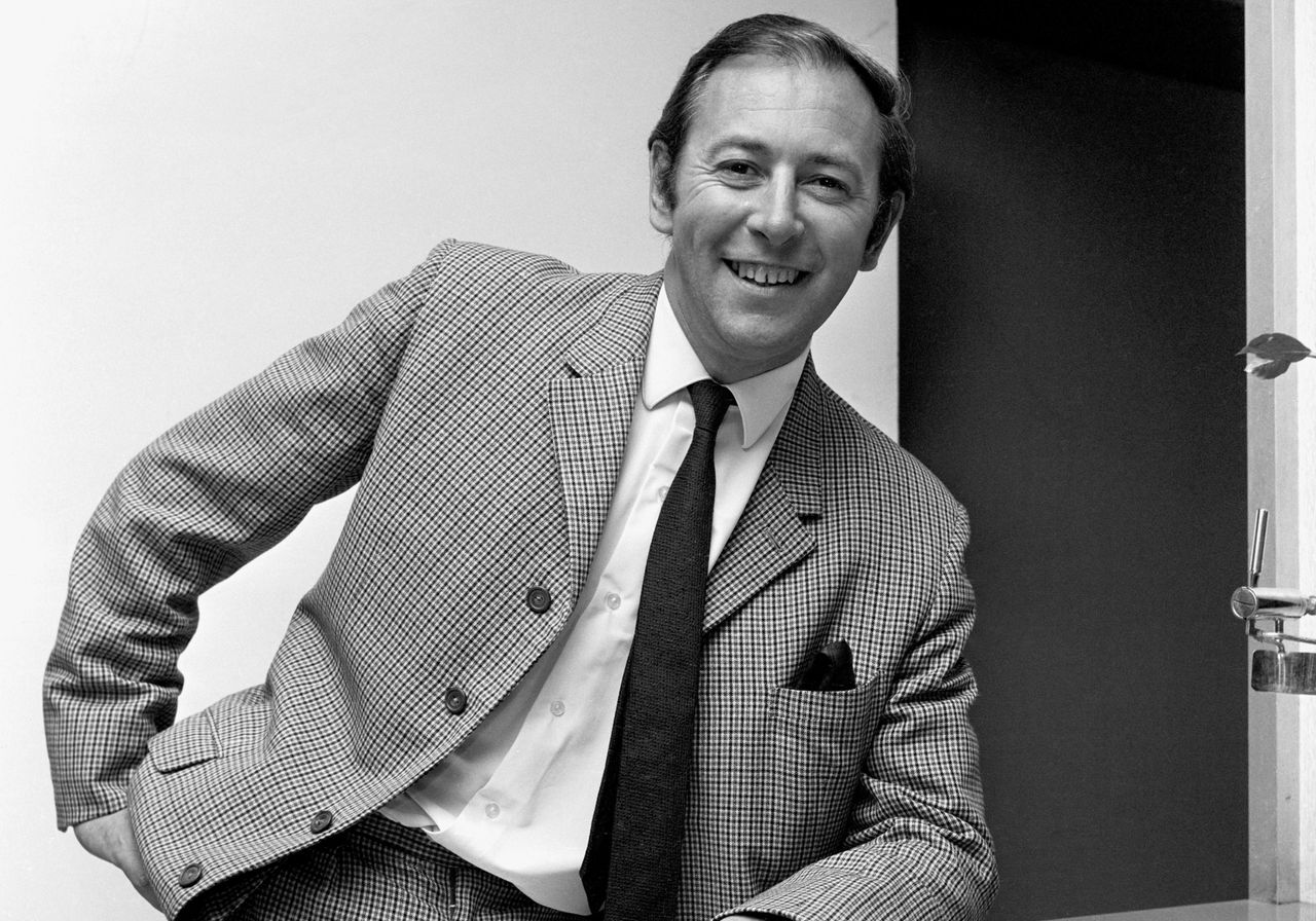 Commentator David Coleman pictured in 1968