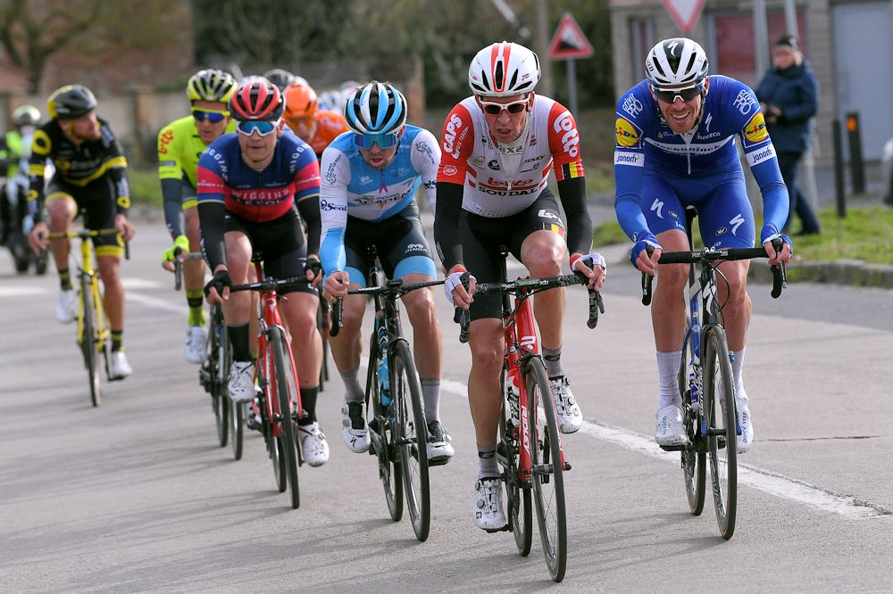 August Jensen in the select lead group near the end of Le Samyn