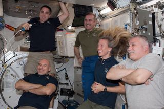 Five Expedition 36 Crew Members