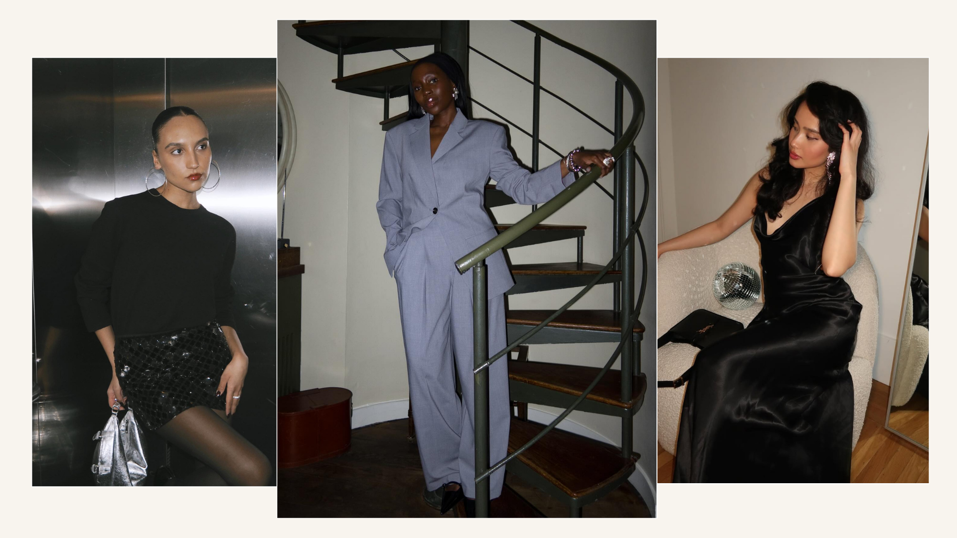 Minimalist party dressing