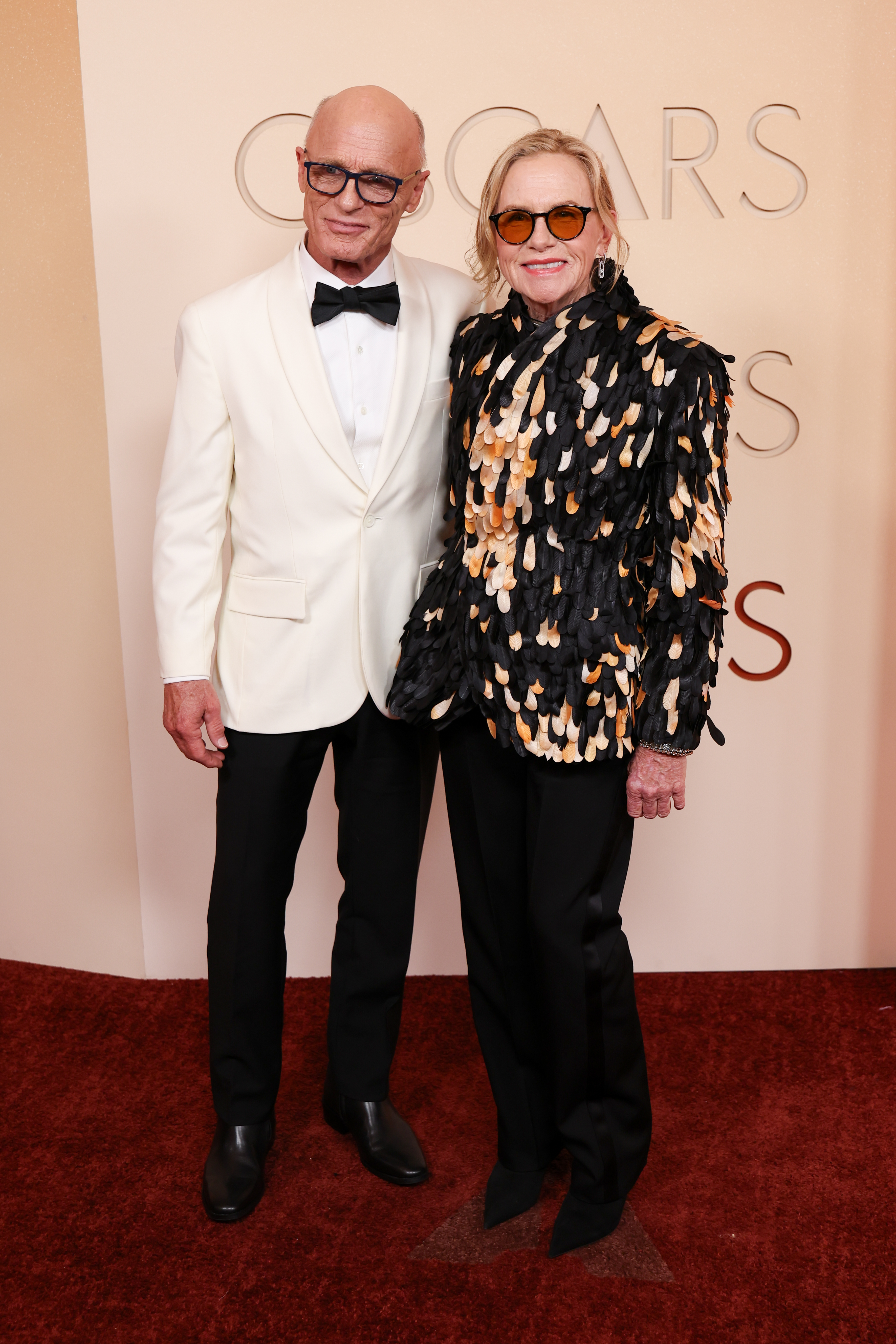Ed Harris and Amy Madigan at the 98th Annual Oscars held at Dolby Theatre on March 15, 2026 in Hollywood, California. (Photo by JC Olivera/WWD via Getty Images)