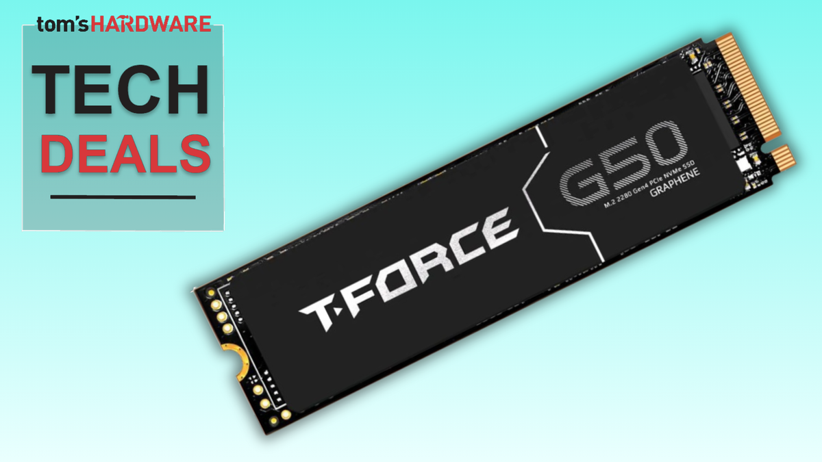 Save $106 on this 4TB Team Group SSD with Gen 4 speeds, now 10.2 cents per GB — Newegg coupon deal makes this T-Force G50 one of the cheapest PCIe 4.0 drives on sale right now with this amount of storage