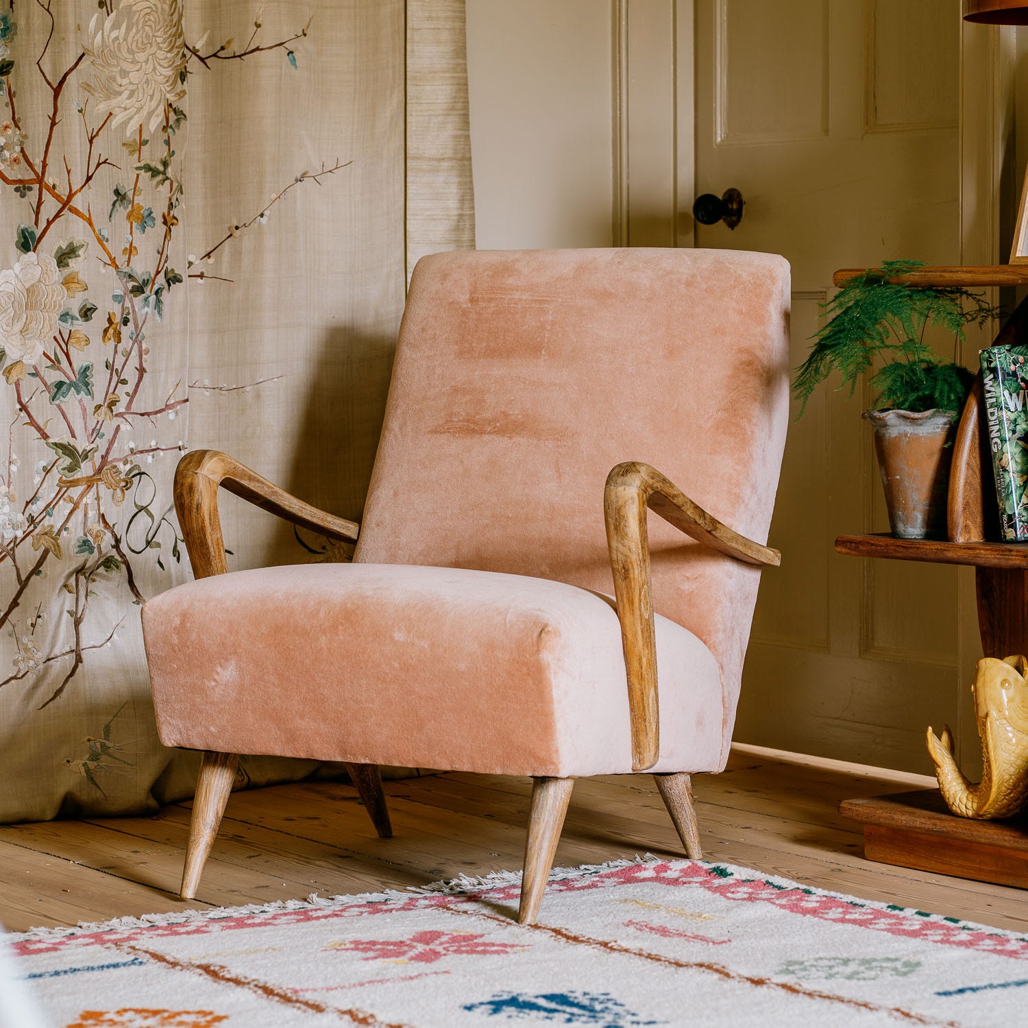 Lawrie Rose Velvet Armchair