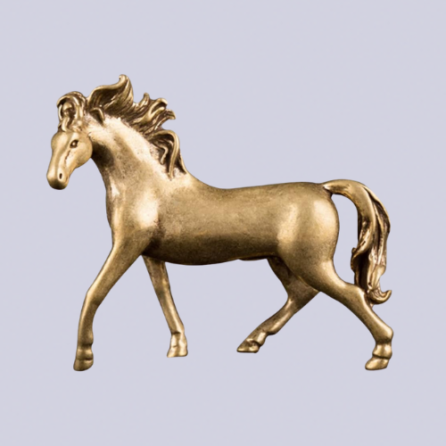 Brass horse figurine