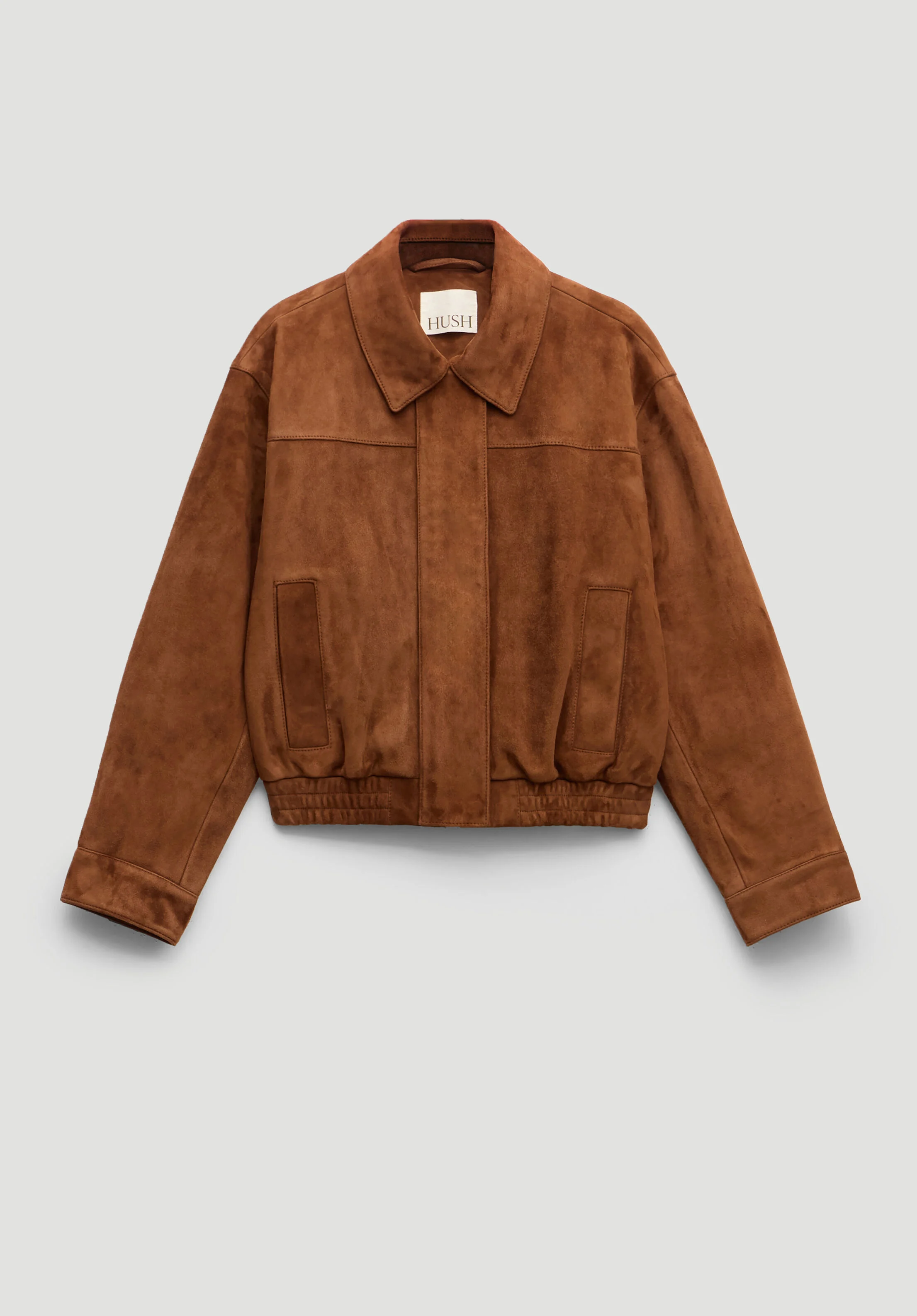Hush, Suede Bomber Jacket