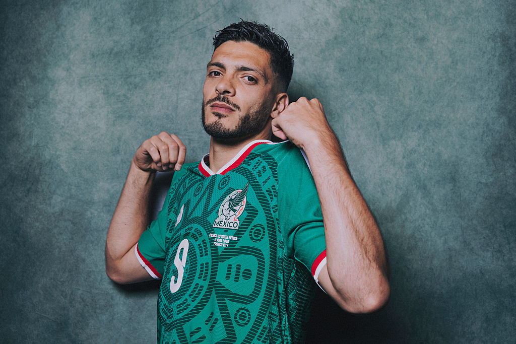 Raul Jimenez #9 of Mexico poses for a portrait during the official FIFA World Cup 2026 portrait session on June 07, 2026 in Mexico City, Mexico.