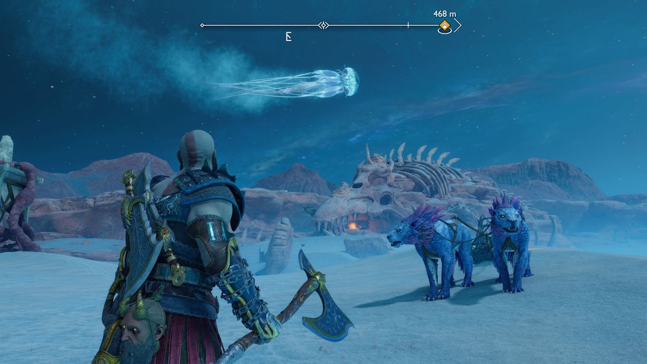 Alfheim desert in God of War Ragnarok