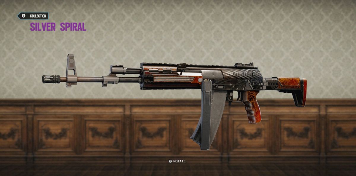 Rainbow Six Siege Silver Spiral for AK-12