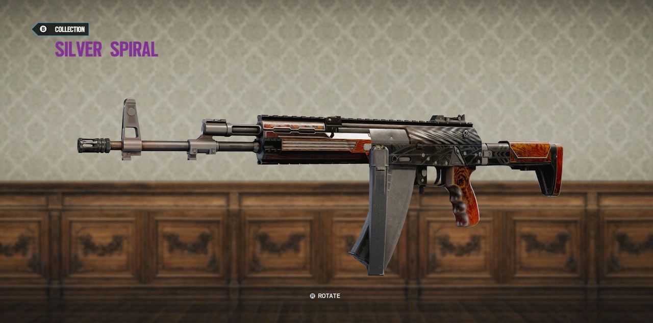 Rainbow Six Siege Silver Spiral for AK-12