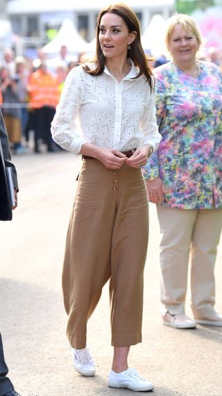 The Princess of Wales visits her Back to Nature Garden at the RHS Chelsea Flower Show 2019