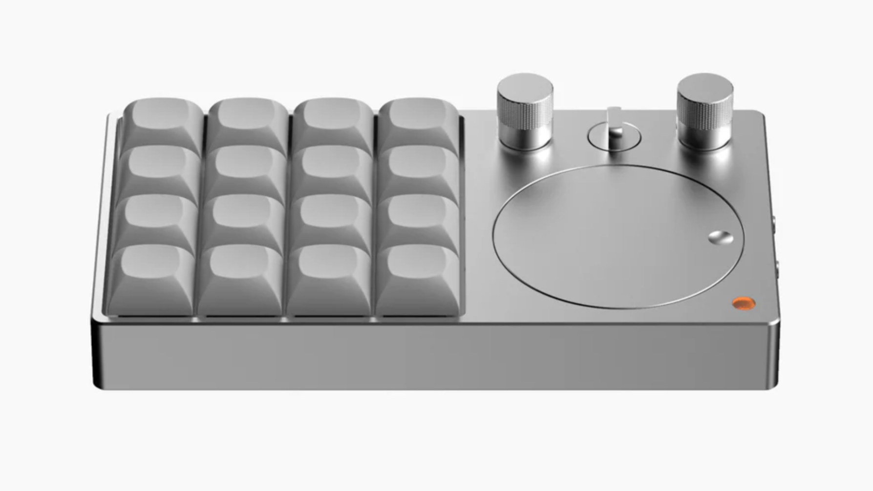 The Binepad BNK16 macropad in silver