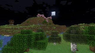 Minecraft texture packs - a clear and bright night in the FullBright pack