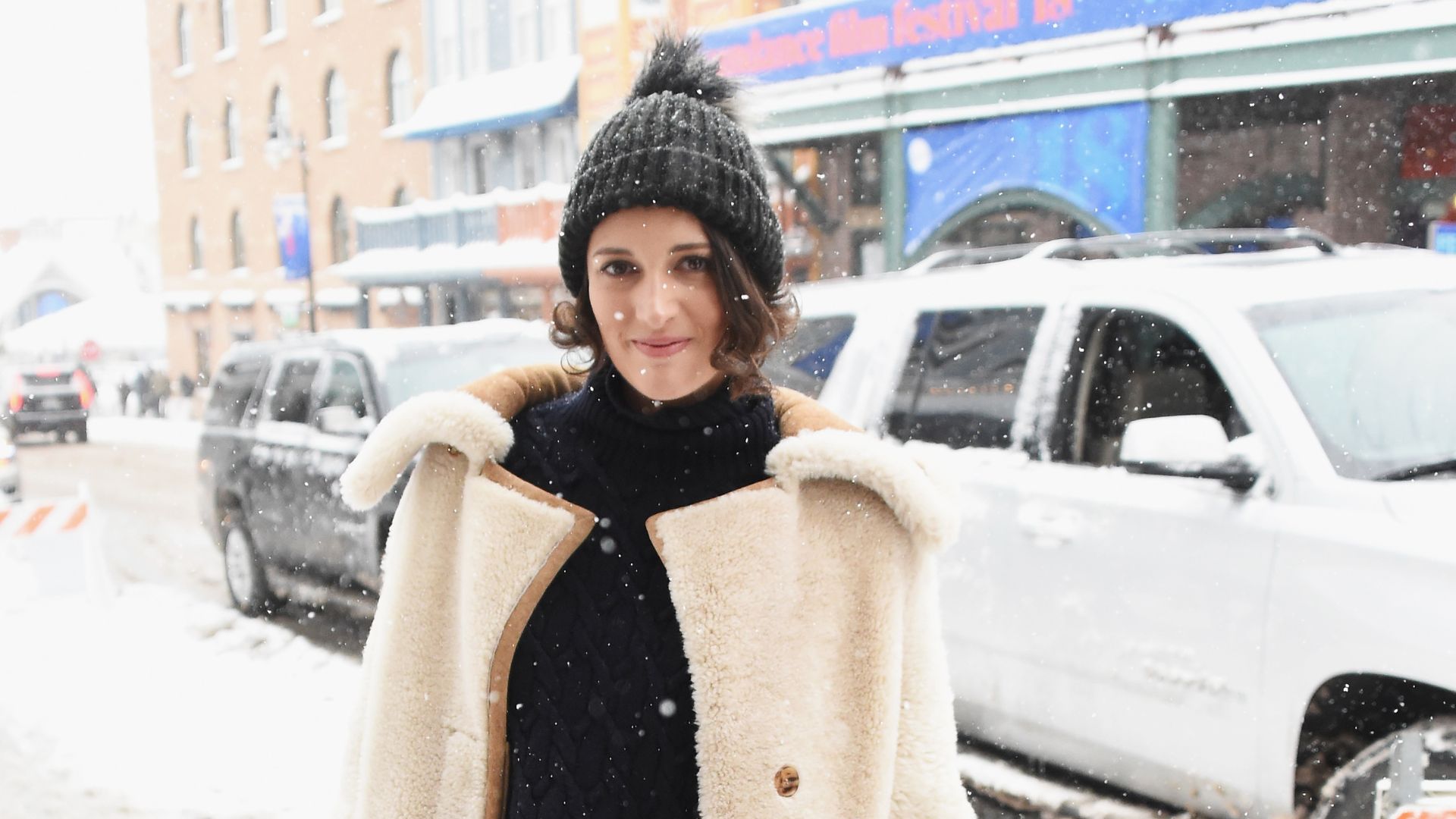 Phoebe Waller-Bridge is seen in SOREL Style Around Park City 