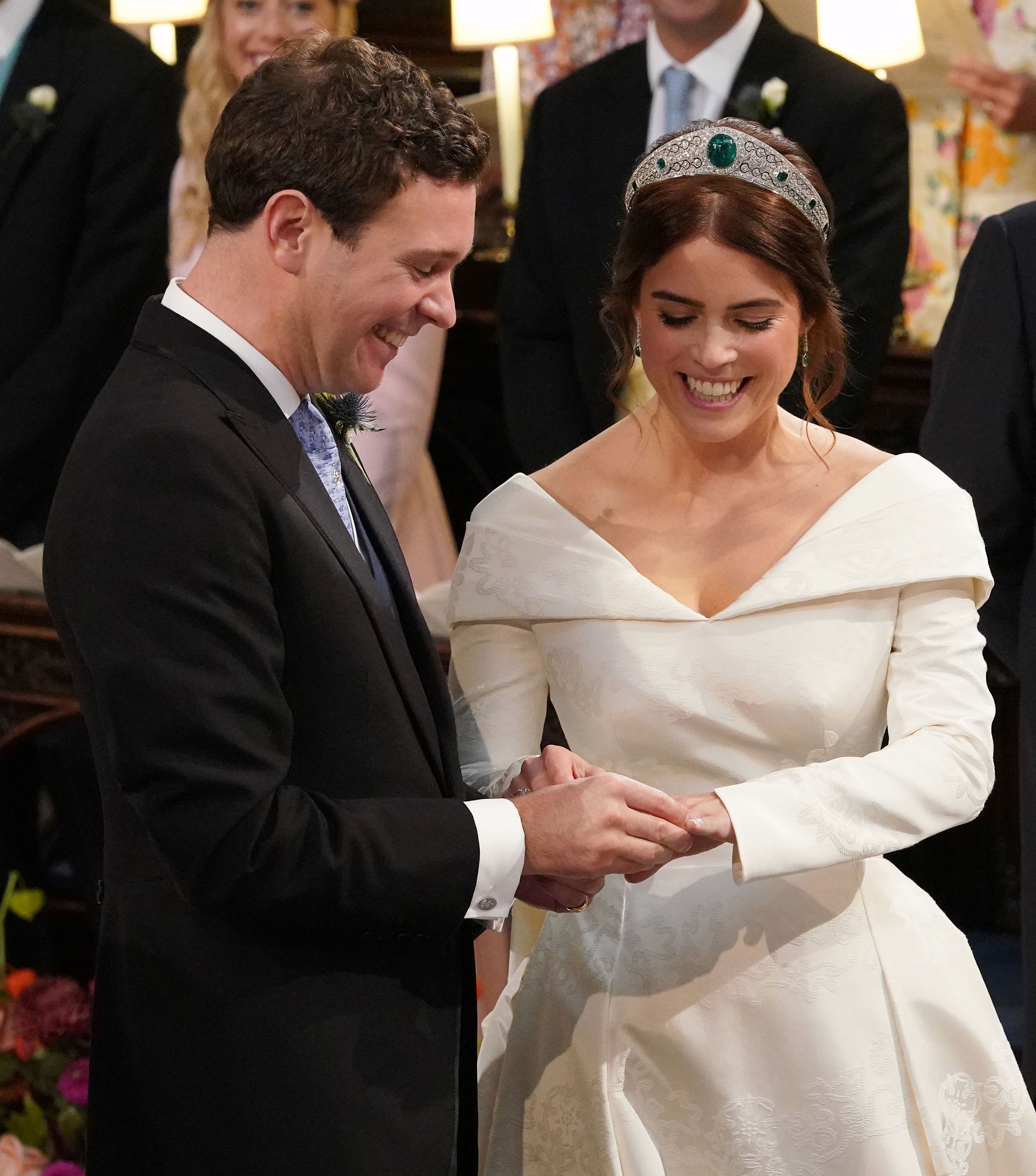 Princess Eugenie and Jack Brooksbank at the altar on their wedding day