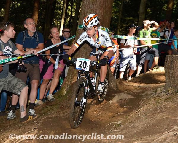 Adelheid Morath (Germany) had a good race, mixing it up with the top women