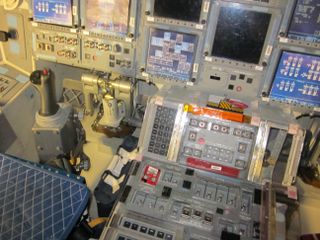 Shuttle Discovery flight deck