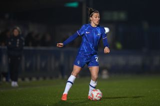 Lucy Bronze with the ball at her feet