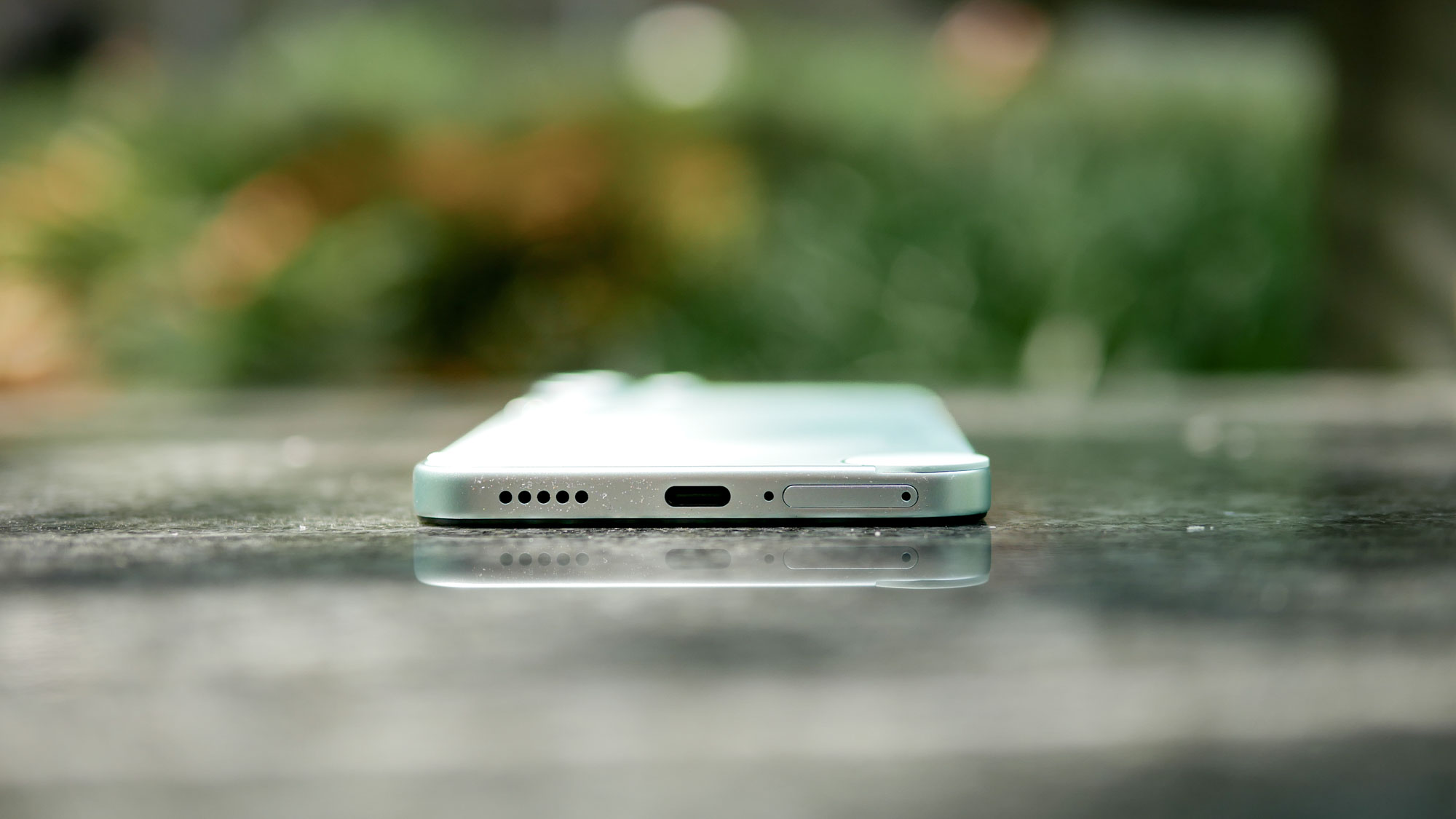 Closeup of USB-C port on the CMF Phone 2 Pro.