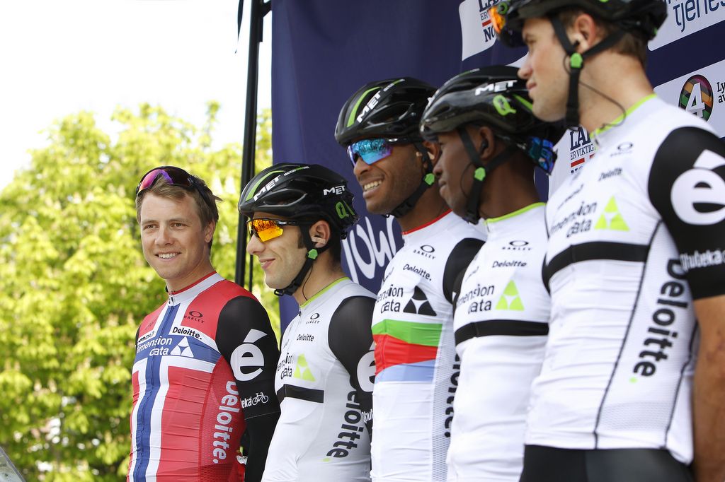 Norwegian national champion Edvald Boasson Hagen leads the Dimension Data team