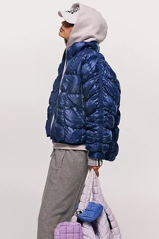 Scrunchy Glossy Pippa Packable Puffer Jacket