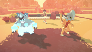 Temtem types: two different Temtems stand waiting for battle