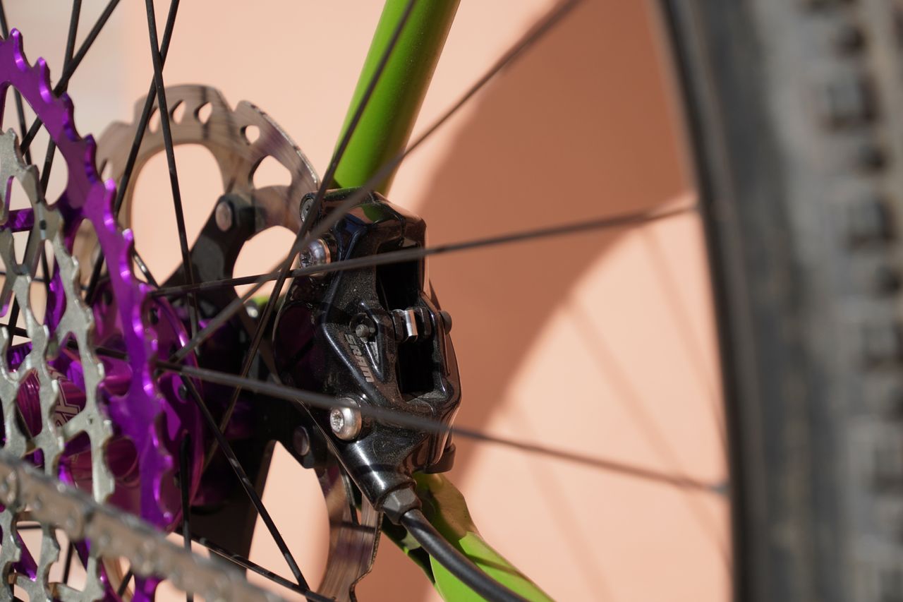 Image shows the tech of one of details being ridden at the 2023 Atlas Mountain Bike race