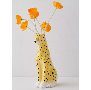 Cheetah vase.