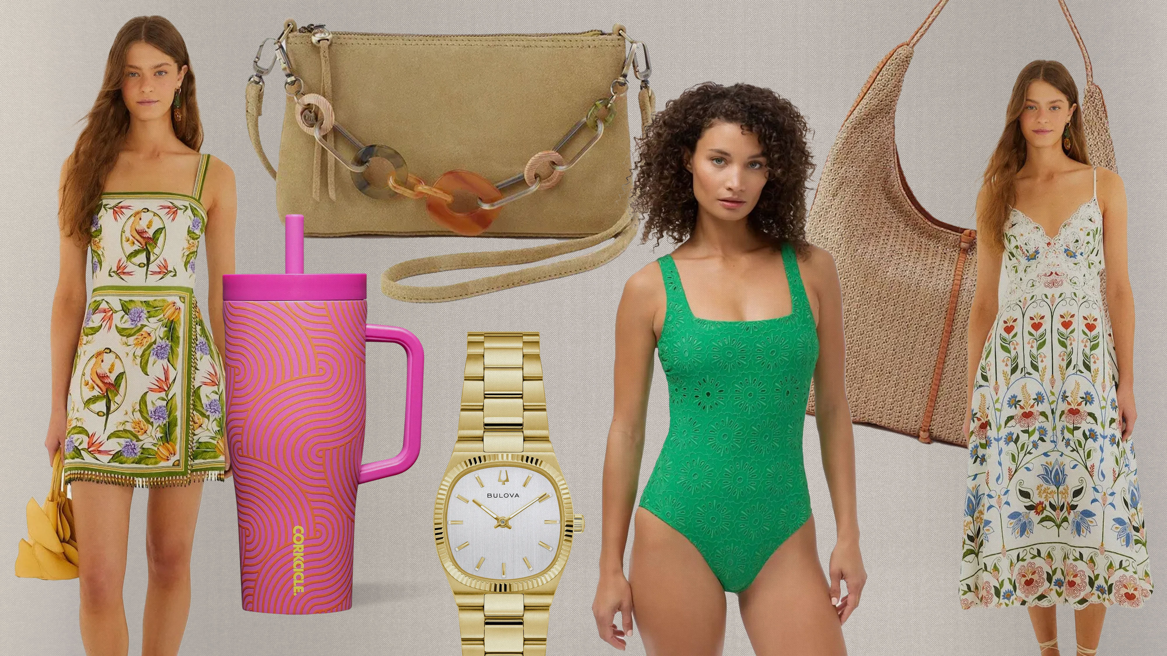 Collage Image of Items I'd Pack For a Beach Vacation From DMI Partners