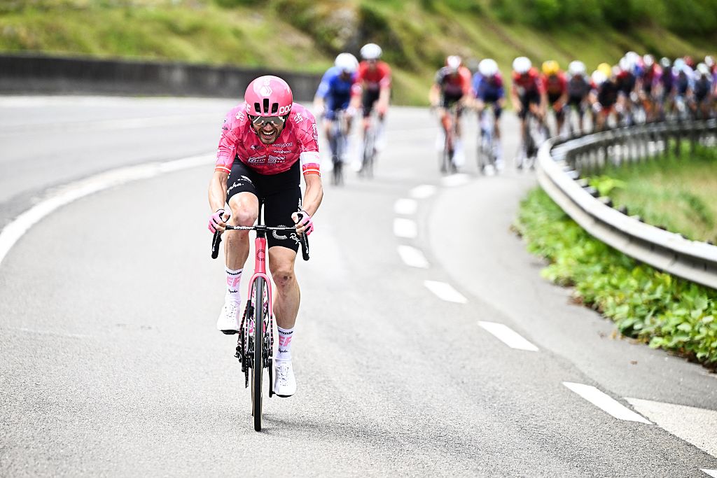 Danish Kasper Asgreen of EF Education-EasyPost pictured in action during stage 20 of the 2025 Tour de France cycling race, from Nantua to Montpellier (185km), on Saturday 26 July 2025 in France. The 112th edition of the Tour de France starts on Saturday 5 July in Lille, France, and will finish in Paris, France on the 27th of July. BELGA PHOTO JASPER JACOBS (Photo by JASPER JACOBS / BELGA MAG / Belga via AFP)