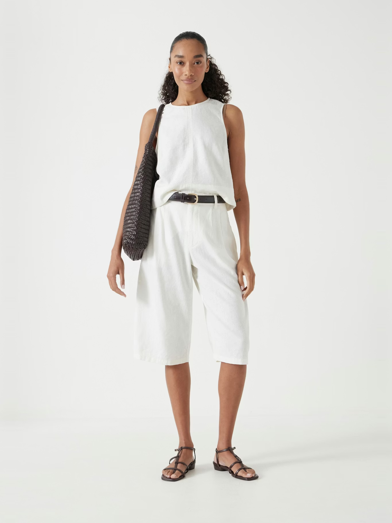 hush, Lya Linen Blend Long Bermuda Shorts