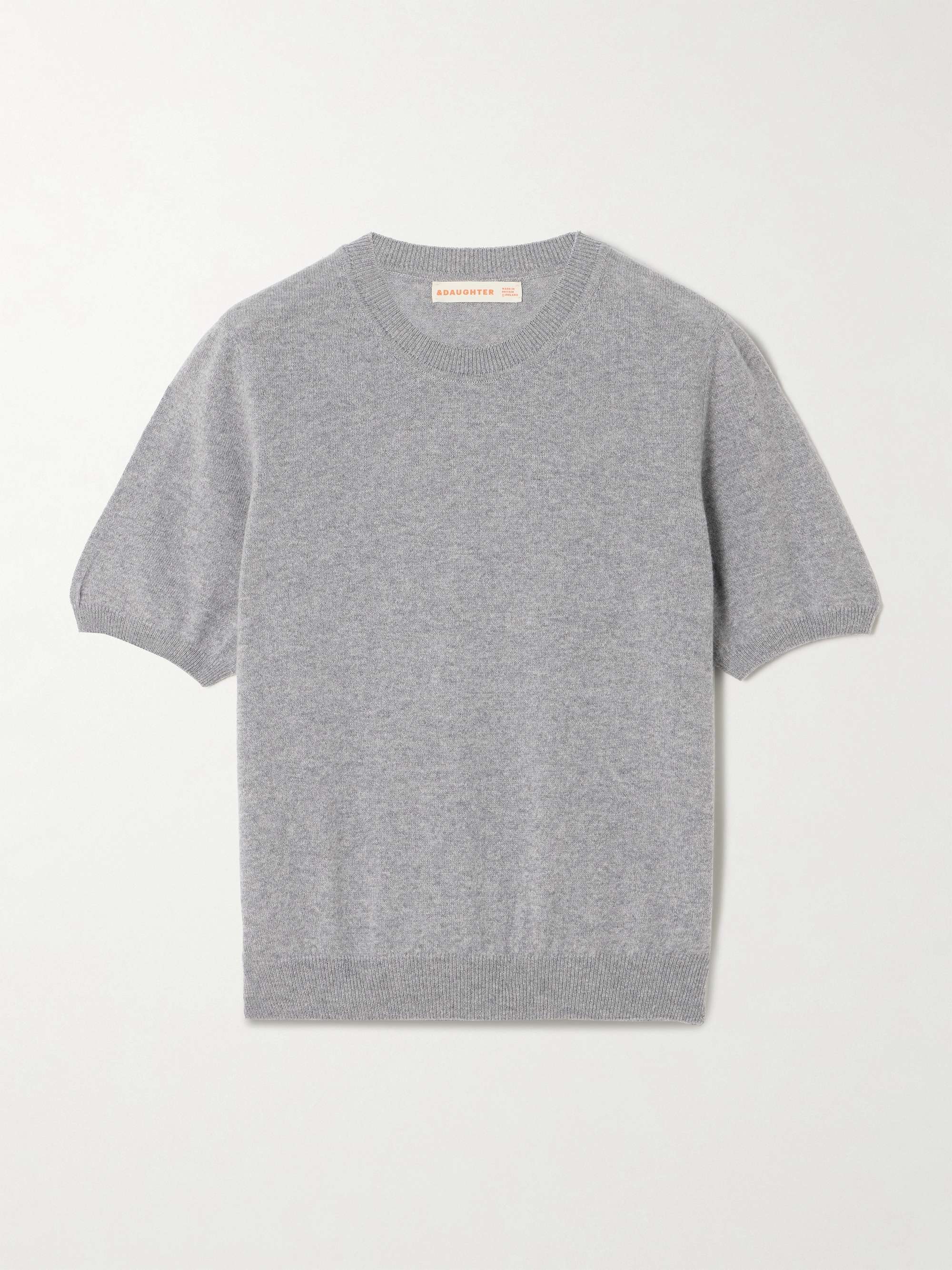 Emer Cropped Cashmere and Cotton-Blend T-Shirt