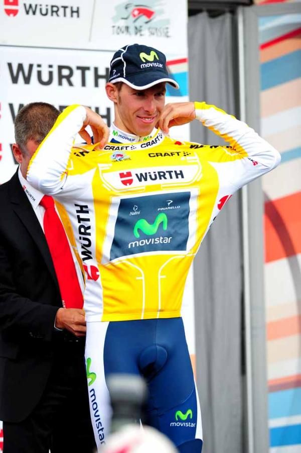 Rui Costa (Movistar) is happy to remain in yellow.