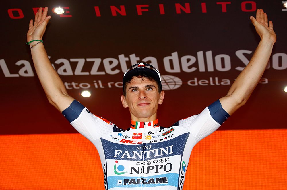 Damiano Cima (Nippo-Vini Fantini-Faizane) wins stage 18 at the Giro d'Italia