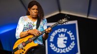 Stanley Jordan works his two-handed guitar magic at Newport Jazz Festival.