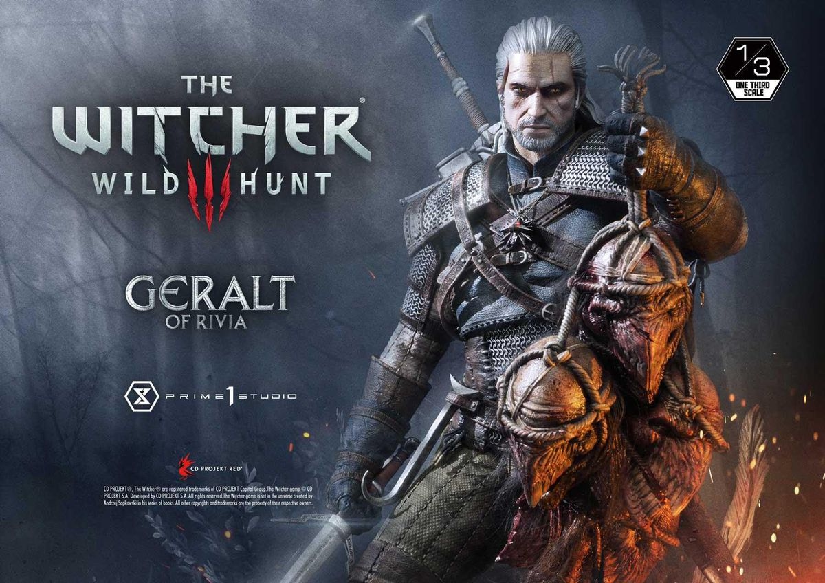 Geralt of Rivia statue