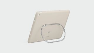 Google Pixel Tablet with integral looped metal stand
