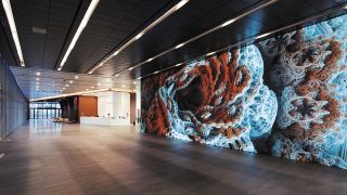Extron systems drive large displays and digital signage throughout NCSOFT headquarters.