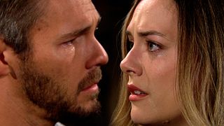 Scott Clifton as Liam and Annika Noelle as Hope in The Bold and the Beautiful