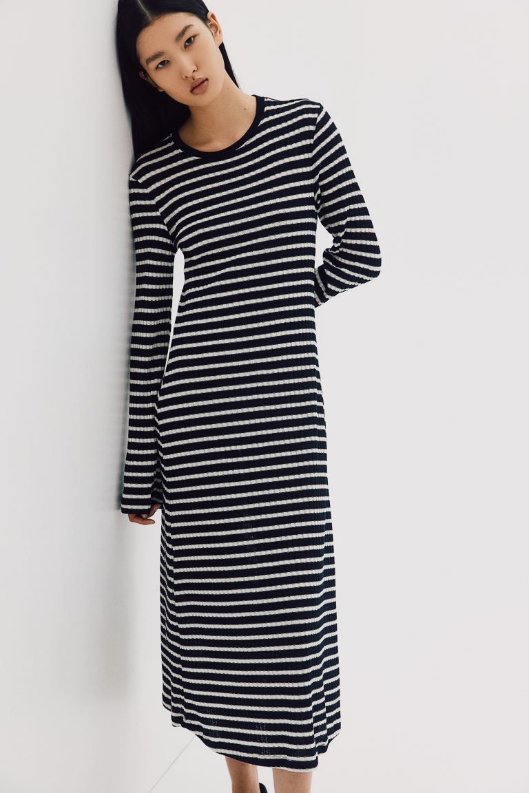Rib-Knit Dress