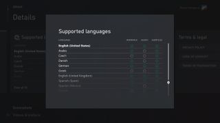 Xbox Language Support