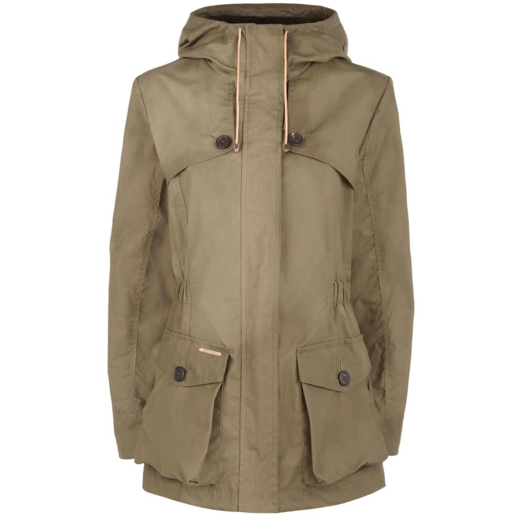 Troy London Wax Parka in Khaki