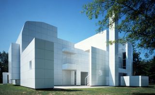 The exterior of the Hartford Seminary building.