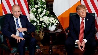Taoiseach Micheál Martin and Donald Trump in Dublin
